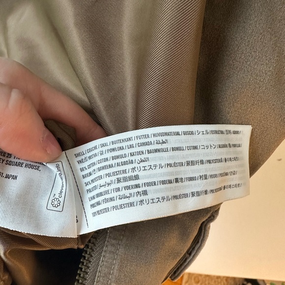 Abercrombie and Fitch Brown Mid-Length Waxed Barn Jacket - Picture 8 of 8